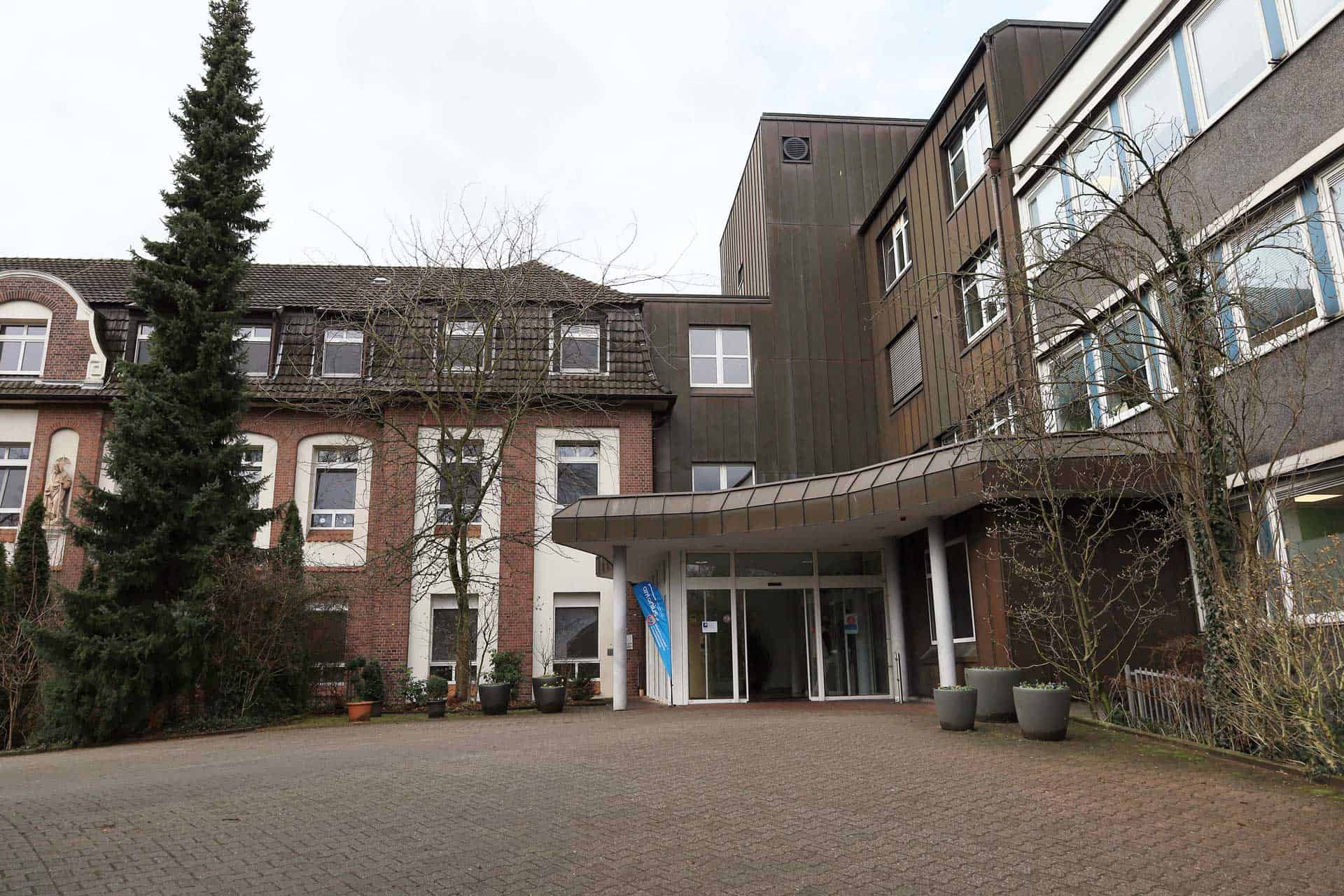 Außenansicht der orthopädischen Praxis in Dorsten.