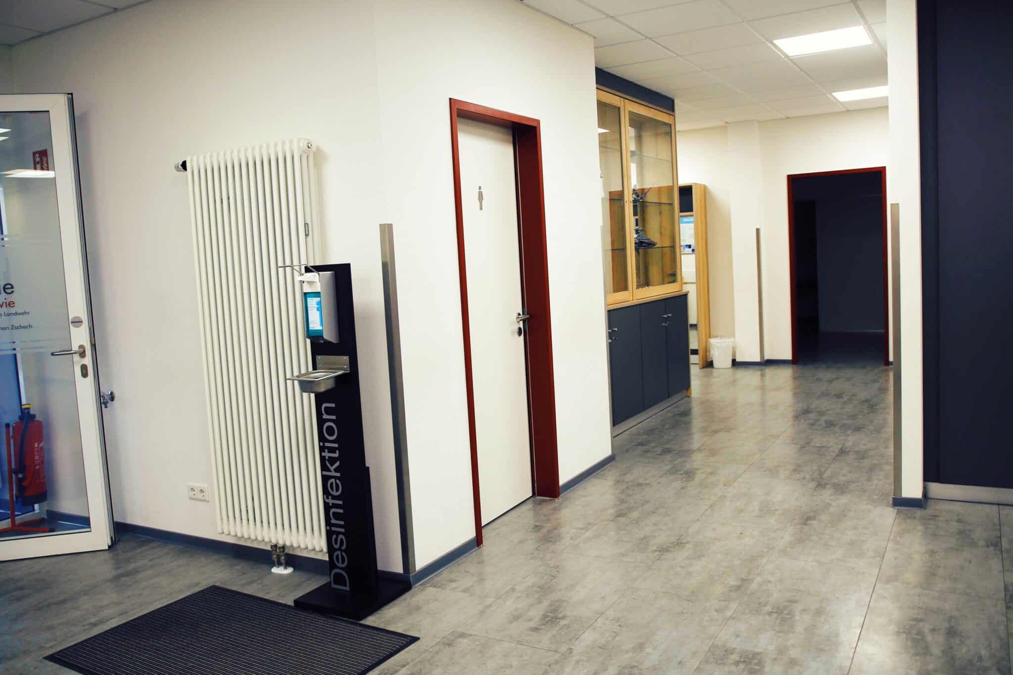 Innenansicht der orthopädischen Praxis in Dorsten.